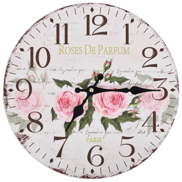 Vidaxl Horloge Murale De Cuisine Fleur 30 Cm - Photo n°1