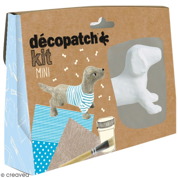Mini kit créatif Welcome Décopatch - Teckel - Photo n°1