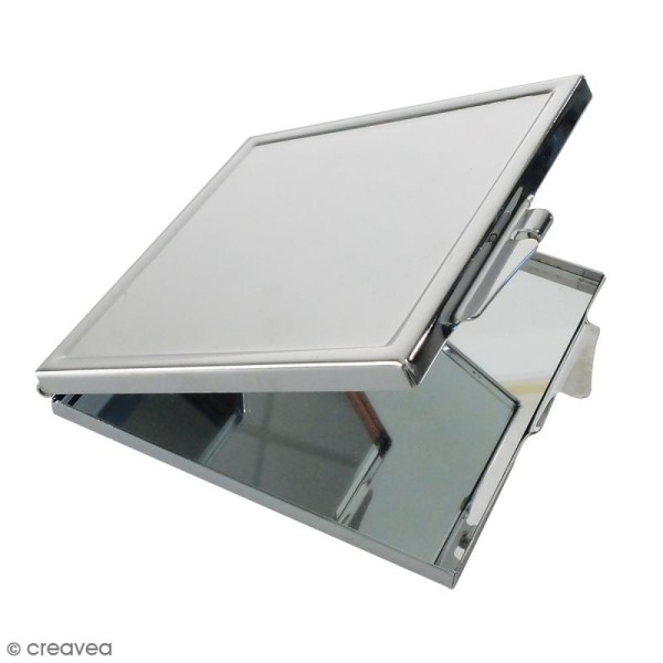 Miroir métallique DTM - Carré - Acier - 6 x 6,5 x 1 cm - Photo n°2