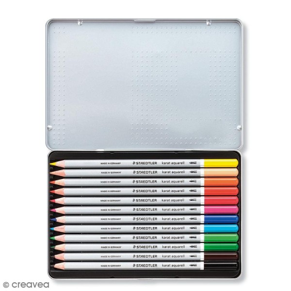 Crayons de couleurs aquarelle Staedtler - 12 pcs - Photo n°2