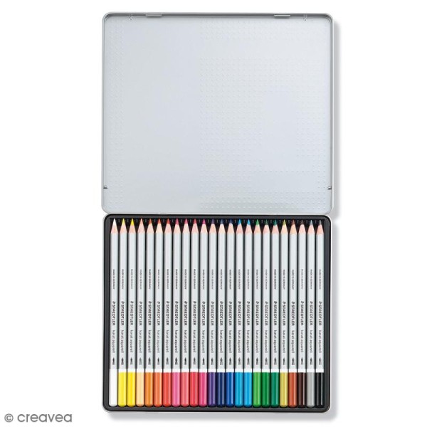 Crayons de couleurs aquarelles Staedtler - 24 pcs - Photo n°1