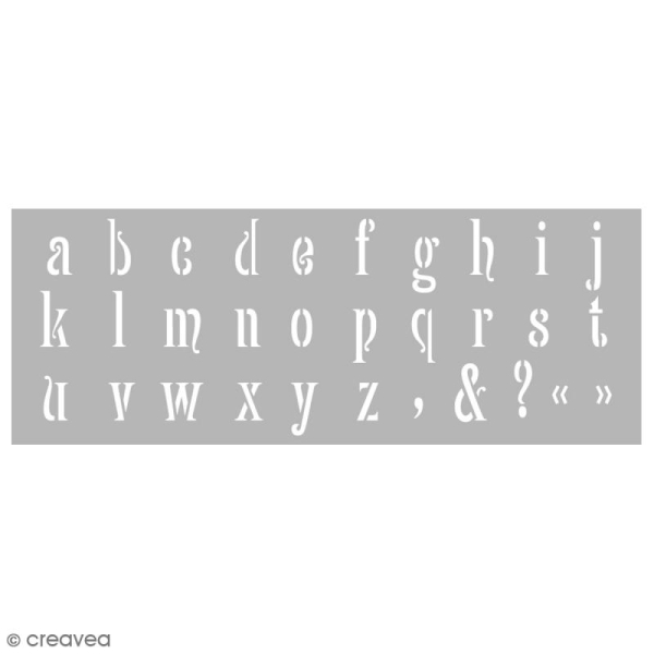 Pochoir décor - Alphabet n° 3 - 2 planches - Photo n°2