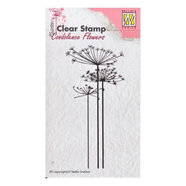 Tampon transparent clear stamp scrapbooking Nellie's Choice FLEUR 01 - Photo n°1
