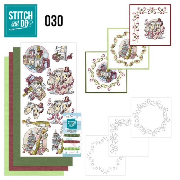 Stitch and do 30 - kit Carte 3D broderie - Célébrations - Photo n°1