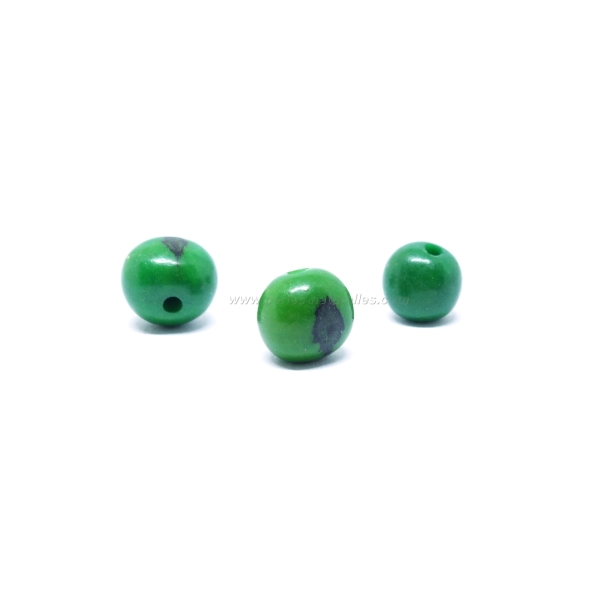 10 Perles Açai - Vert - Photo n°1