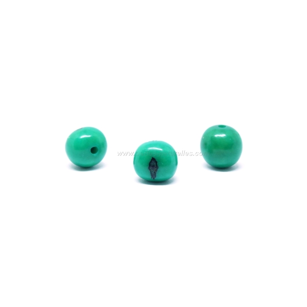 10 Perles Açai - Vert d'Eau - Photo n°1