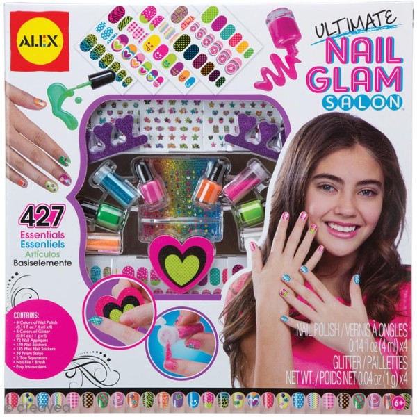 Kit nail art - Ultimate Nail Glam Salon - 427 pcs - Photo n°1