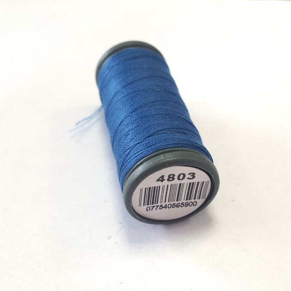 Fil a coudre - bleu 4803 - tous textiles - 120m - 100% PES - dmc - sachet 479 - Photo n°1