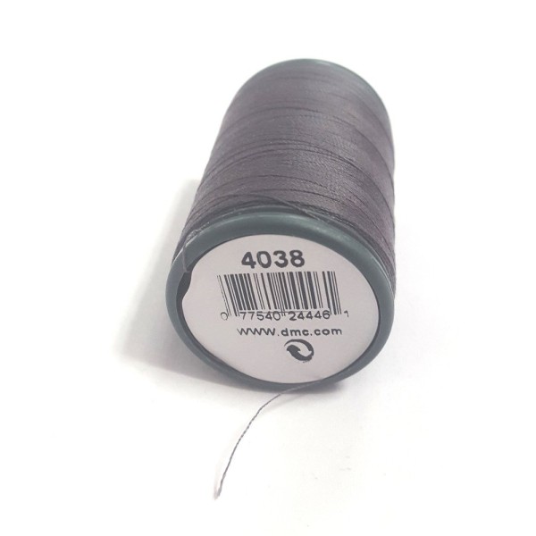 Fil a coudre - gris foncé 4038 - tous textiles - 500m - 100% PES - dmc - sachet 454 - Photo n°1