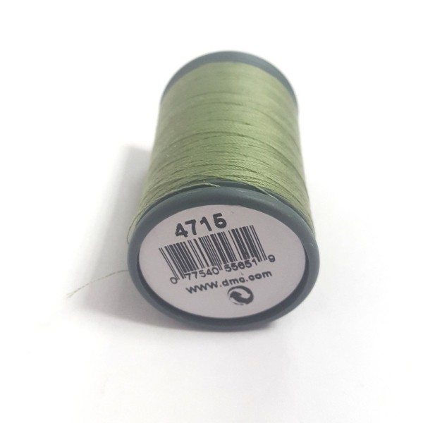 Fil a coudre - vert 4715 - tous textiles - 500m - 100% PES - dmc - sachet 456 - Photo n°1