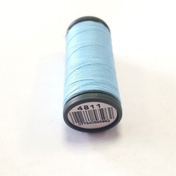 Fil a coudre - bleu 4811 - tous textiles - 120m - 100% PES - dmc - sachet 480 - Photo n°1