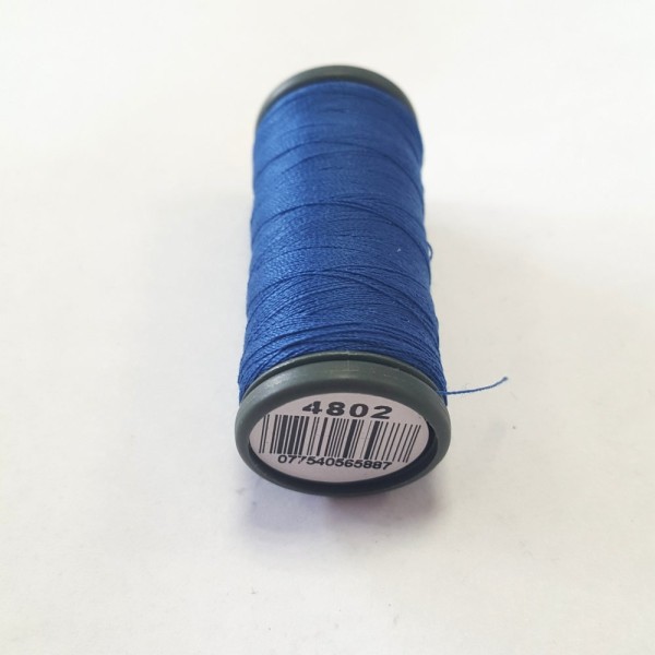 Fil a coudre - bleu 4802 - tous textiles - 120m - 100% PES - dmc - sachet 481 - Photo n°1