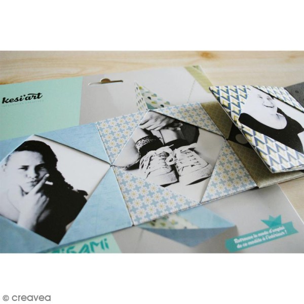 Papier origami Rect/Verso - Tour du monde - 20 x 20 cm - 12 pcs - Photo n°3