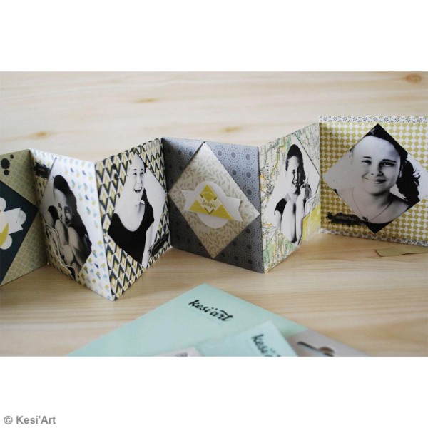 Papier origami Rect/Verso - Tour du monde - 20 x 20 cm - 12 pcs - Photo n°4