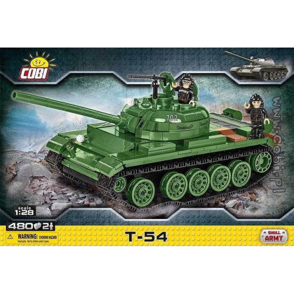T-54 - 480 pièces, 2 figurines 1/28 Cobi - Photo n°1
