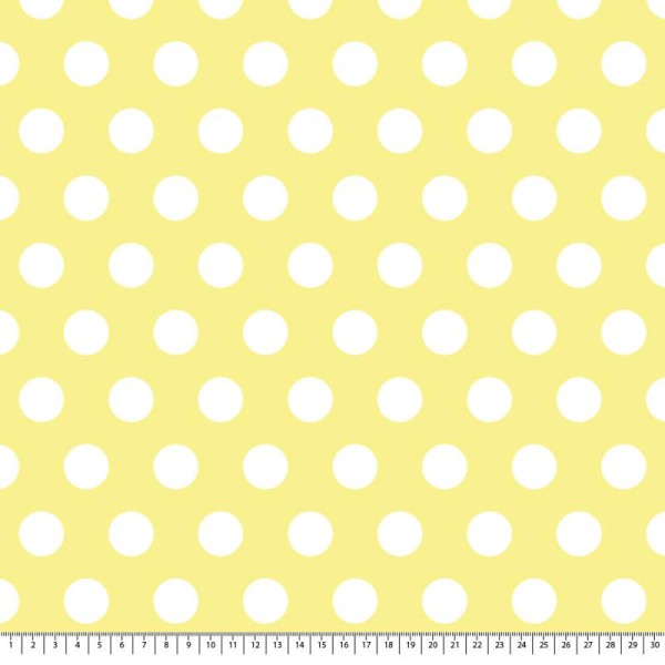 Toile imprimée - Lovely Canvas - jaune citron et blanc - 30 x 60 cm - Photo n°2