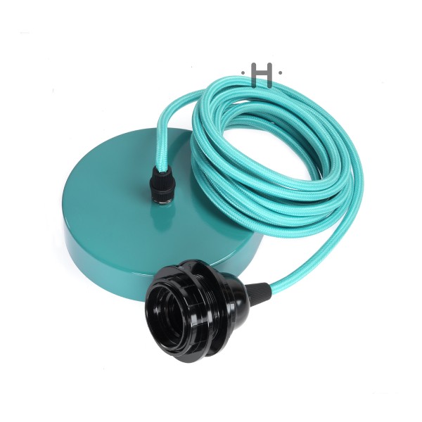 Suspension fil électrique Hang Turquoise - Photo n°1