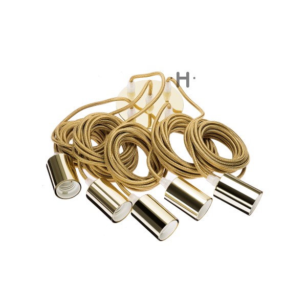 Suspension fil électrique Hang 1 Laiton - Suspension fil électrique -  Creavea
