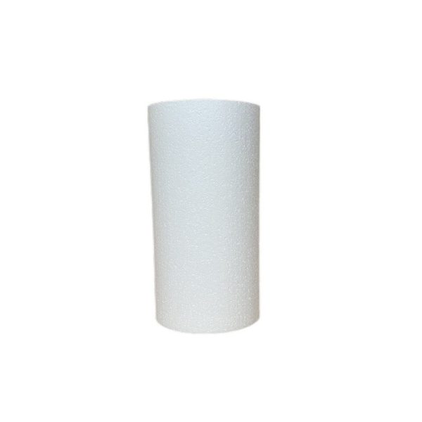 Cylindre en polystyrène diam. 15 x haut. 20 cm, Colonne en Styropor blanc pour présentoir, de densit - Photo n°1