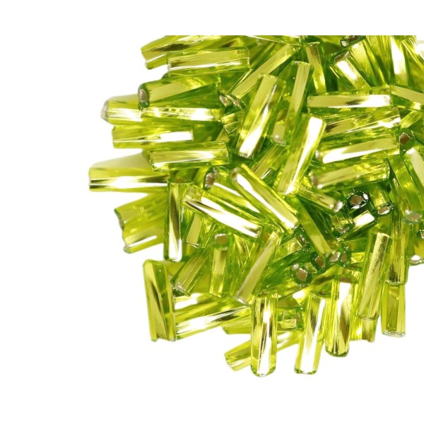 20g Crystal Light Vert Olive Argent Bordée Facettes Tordu Tube Trou Carré de Verre tchèque Perles de - Photo n°1