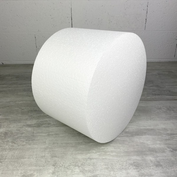 Cylindre en polystyrène diam. 20 x haut. 20 cm, Colonne en Styropor blanc pour présentoir, dummy - Photo n°2