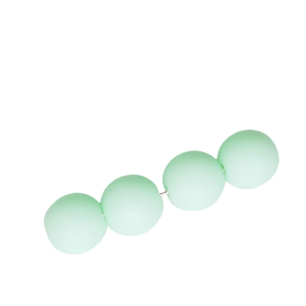 40pcs Mat Vert clair Chrysolite Opaque Ronde Druk Entretoise de Semences de Verre tchèque Perles de - Photo n°1