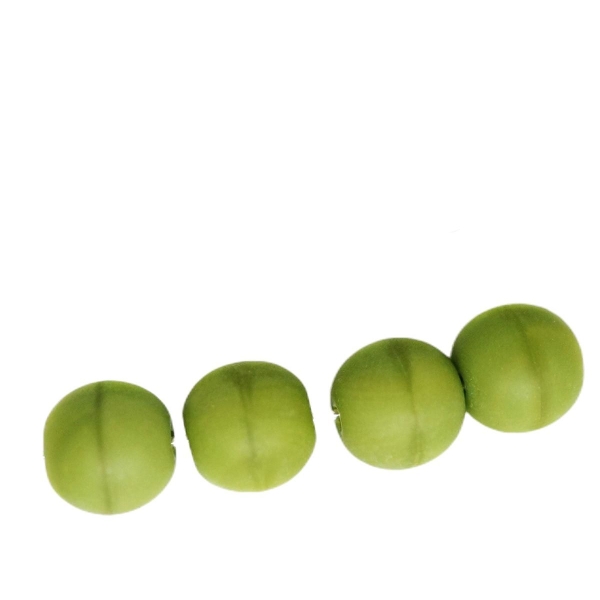 40pcs Mat Olivine Olive Vert Opaque Ronde Druk Entretoise de Semences de Verre tchèque Perles de 6mm - Photo n°1