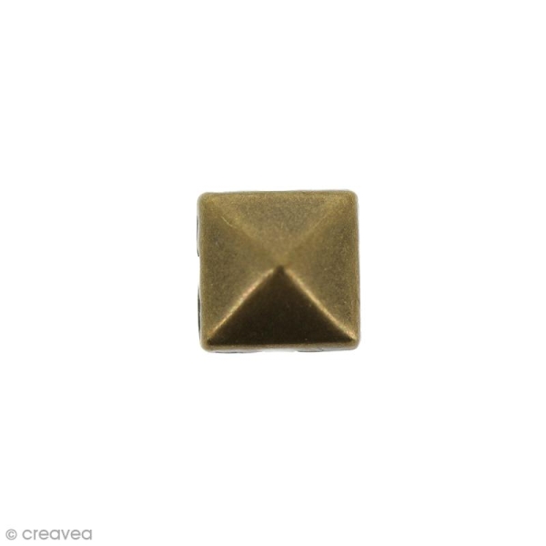 Clous à griffes - Carrés - Bronze - 6 x 6 mm - 60 pcs - Photo n°2