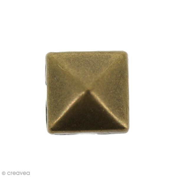 Clous à griffes - Carrés - Bronze - 10 x 10 mm - 30 pcs - Photo n°2