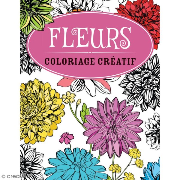 Livre coloriage créatif - Fleurs - A4 - Photo n°1