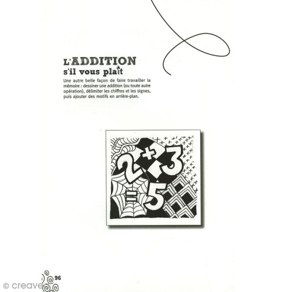 Livre dessin méditatif Zentangle - Initiations - A4 - Photo n°5