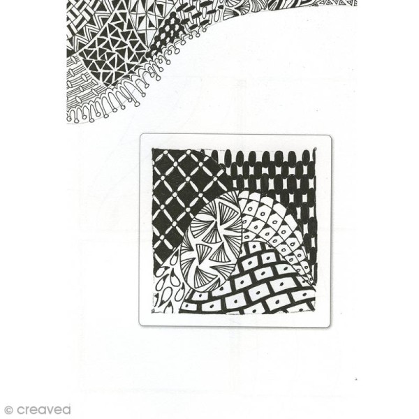 Livre dessin méditatif Zentangle - Inspirations - A4 - Photo n°5