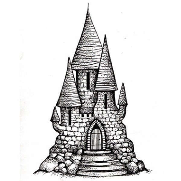 Tampon clear Lavinia Stamps - Fairy castle 2 - 9 x 5,5 cm - Photo n°1