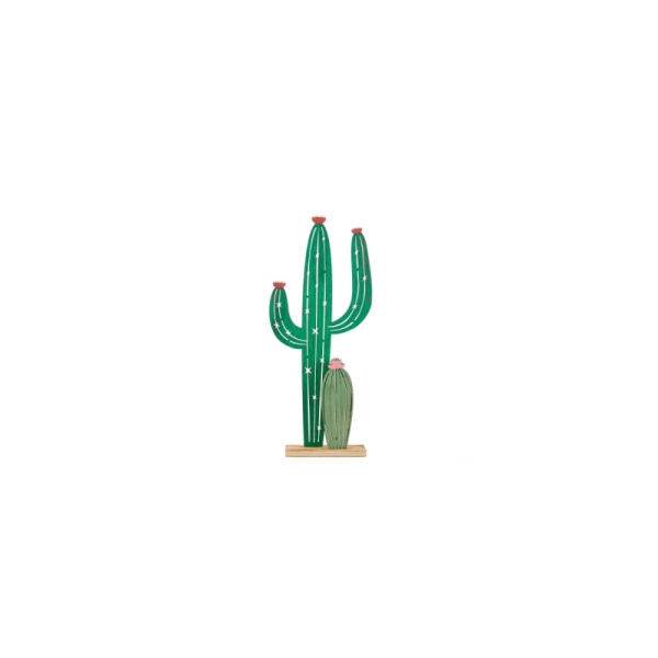 Cactus exotique en bois - Photo n°1