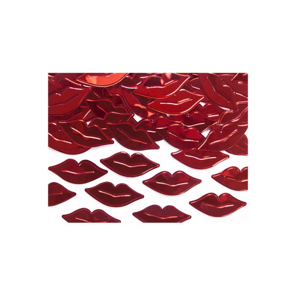 Confettis lèvres rouges rouge - Photo n°1