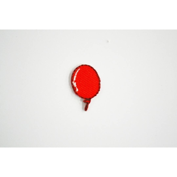 Application à thermocoller petit ballon rouge 22mm x 15mm - Photo n°1