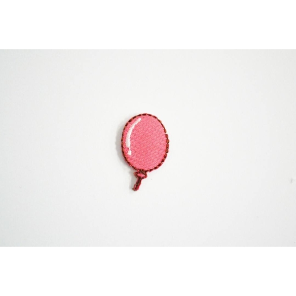 Application à thermocoller petit ballon rose 15mm - Photo n°1