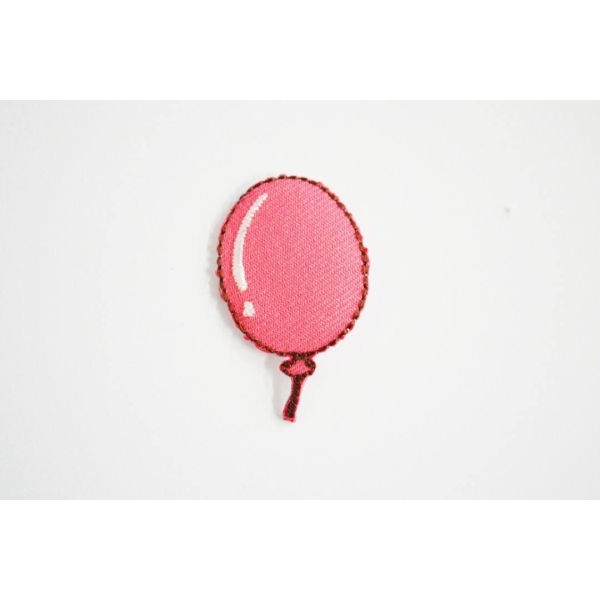 Application à thermocoller ballon rose 35mm x 20mm - Photo n°1