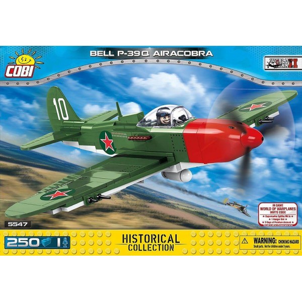 Bell P-39 Q Airacobra - 250 pièces, 1 figurine Cobi - Photo n°1