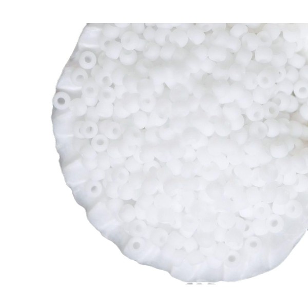 10g Opaque Mat Dépoli Blanc Rond en Verre Japonais TOHO Perles de rocaille 11/0 Tr-11-41f 2.2 mm - Photo n°1