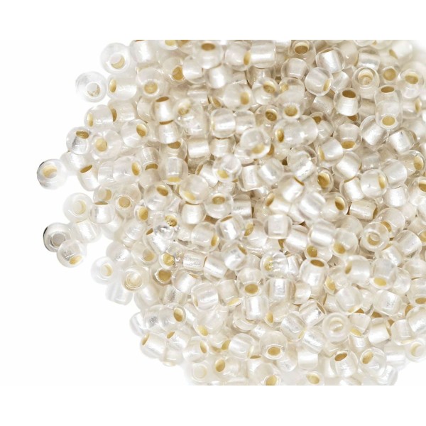 20g de verre rond en cristal glacé en argent matte TOHO perles de graines japonaises 11/0 Tr-11-21f - Photo n°1