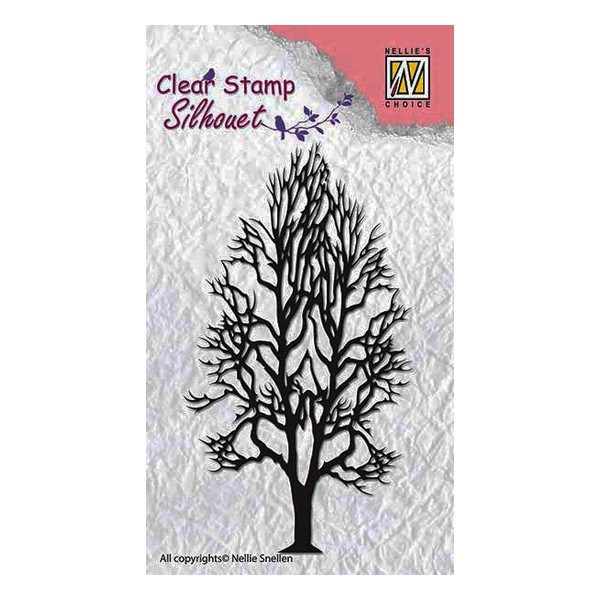 Tampon transparent clear stamp scrapbooking Nellie's Choice ARBRE 008 - Photo n°1