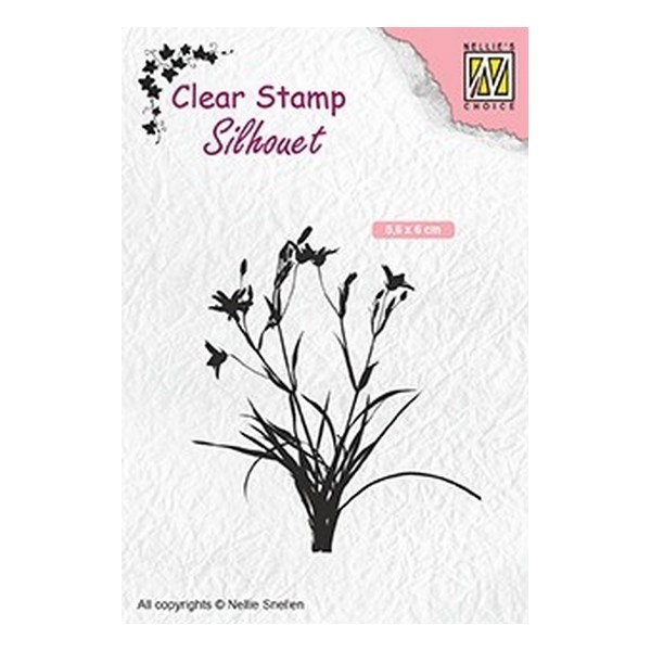 Tampon transparent clear stamp scrapbooking Nellie's Choice HERBE 055 - Photo n°1