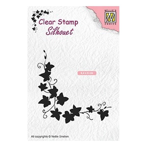 Tampon transparent clear stamp scrapbooking Nellie's Choice BRANCHE DE FEUILLES 056 - Photo n°1