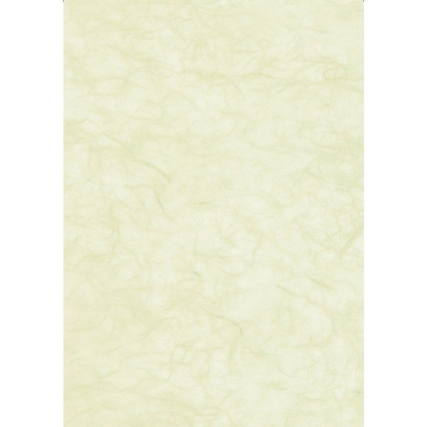 Lot de 10 feuilles de Papier de soie en fibres de mûrier, Jaune clair, dim. 47 x 64 cm - Photo n°1