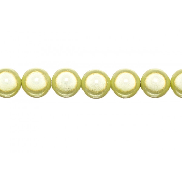 10x perles Magiques Rondes 12mm JAUNE PASTEL - Photo n°1