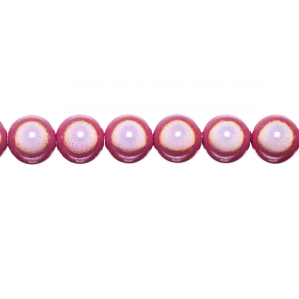 10x perles Magiques Rondes 12mm ROSE BUBBLE GUM - Photo n°1