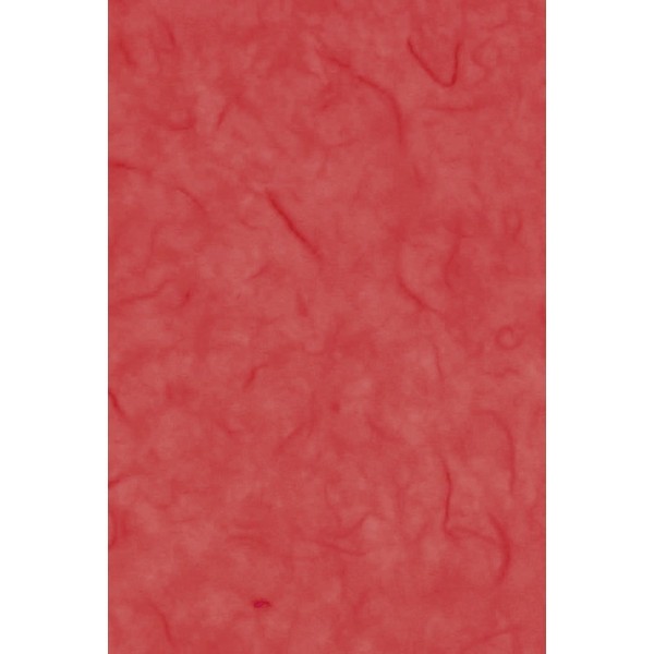 Lot de 7 feuilles de Papier de soie en fibres de mûrier, Rouge, dim. 47 x 64 cm - Photo n°1