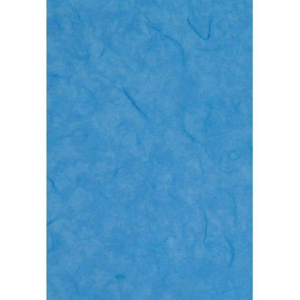 Lot de 9 feuilles de Papier de soie en fibres de mûrier, Bleu, dim. 47 x 64 cm - Photo n°1