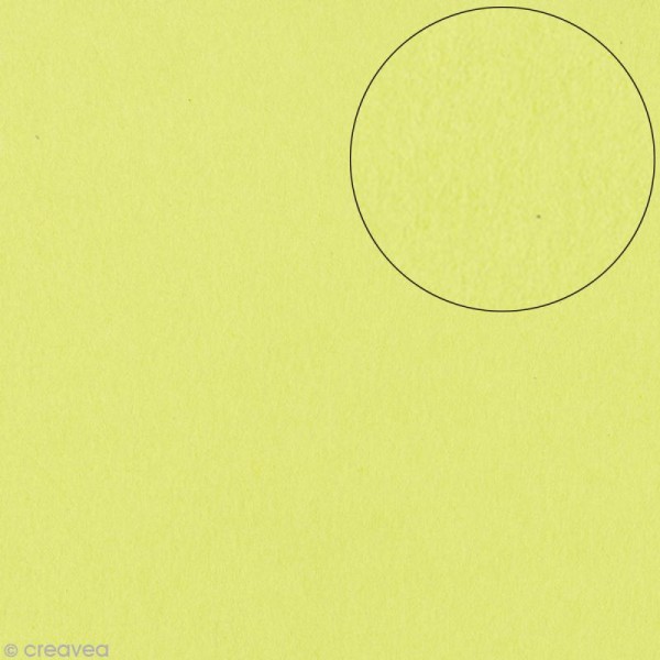 Papier scrapbooking Bazzill 30 x 30 cm - Lisse - Smoothies Citron (vert citron) - Photo n°1